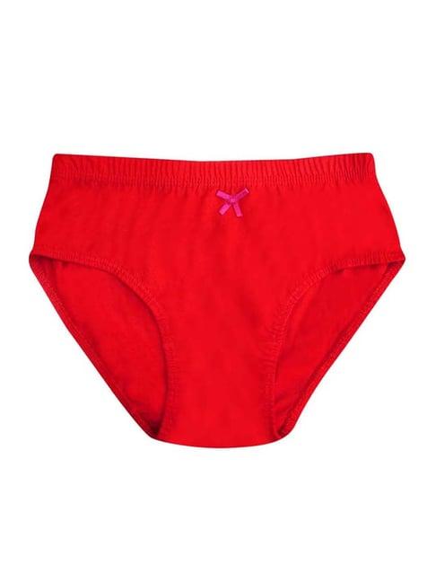 tiny bugs kids red cotton briefs
