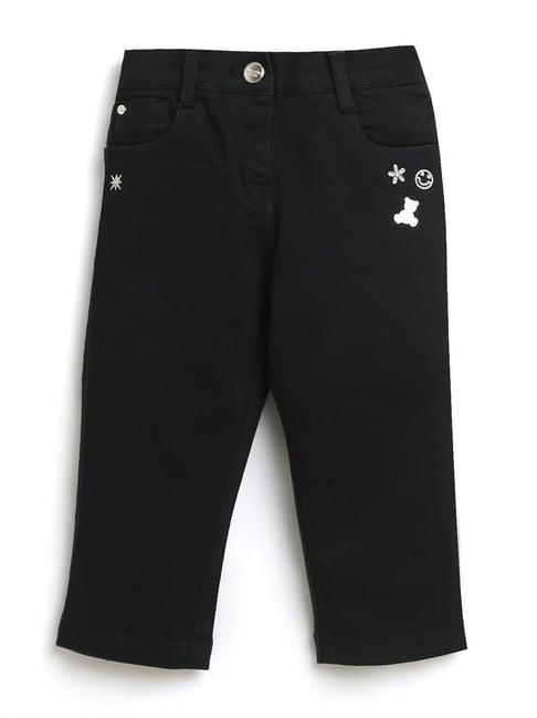 tiny girl black solid jeans