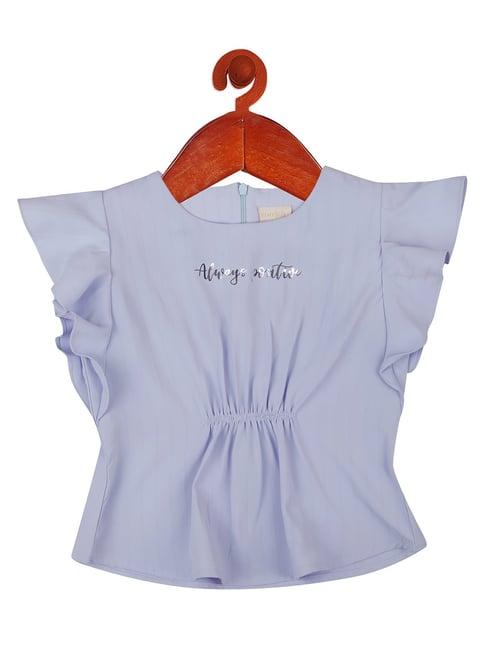 tiny girl lilac solid top
