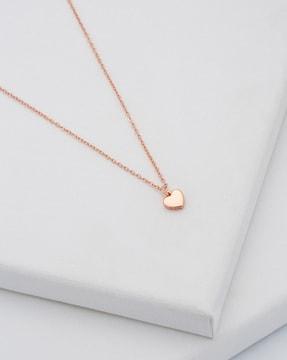 tiny heart pendant necklace for women