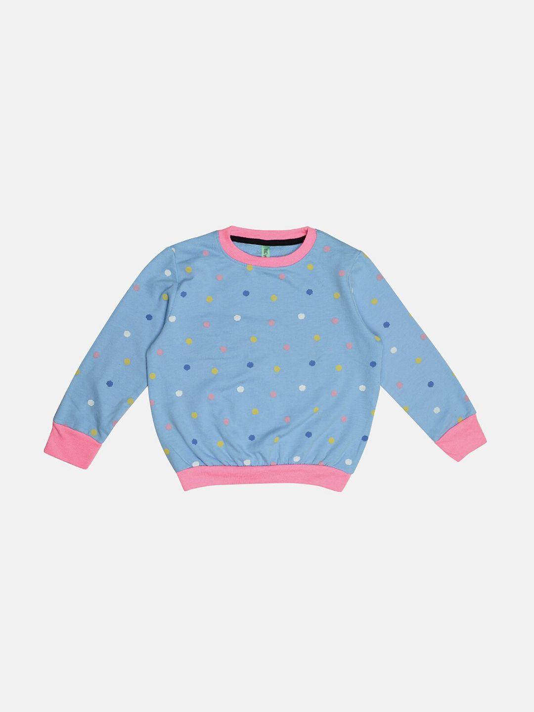 tiny hug boys blue printed sweatshirt