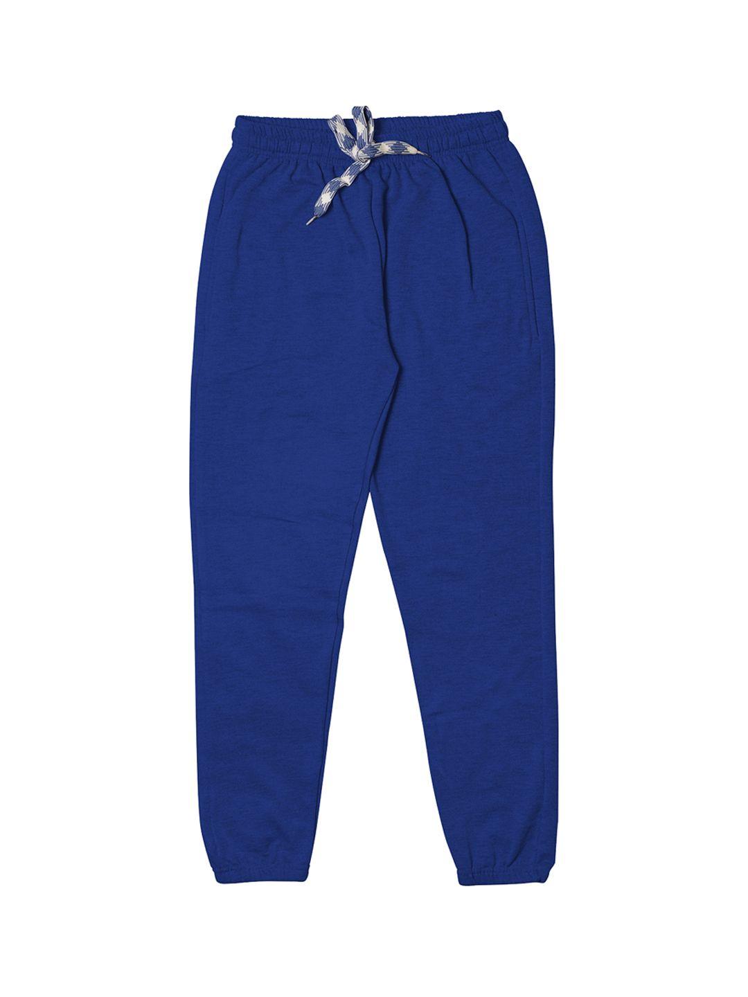 tiny hug boys blue solid joggers