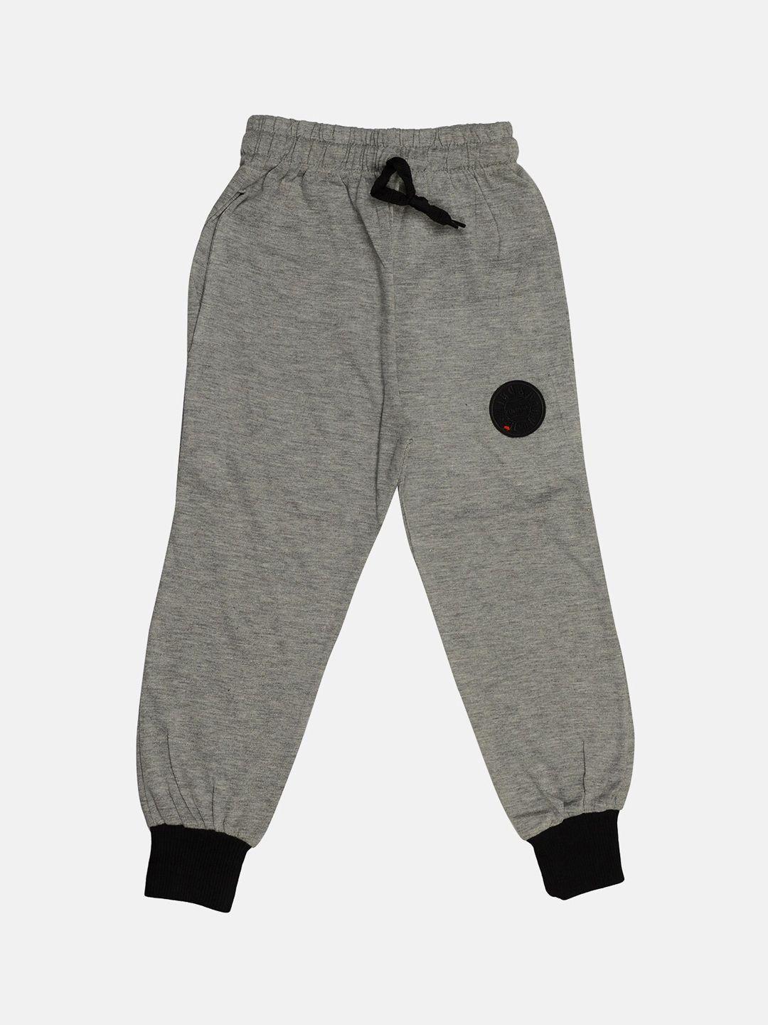 tiny hug boys grey ribbed track pants