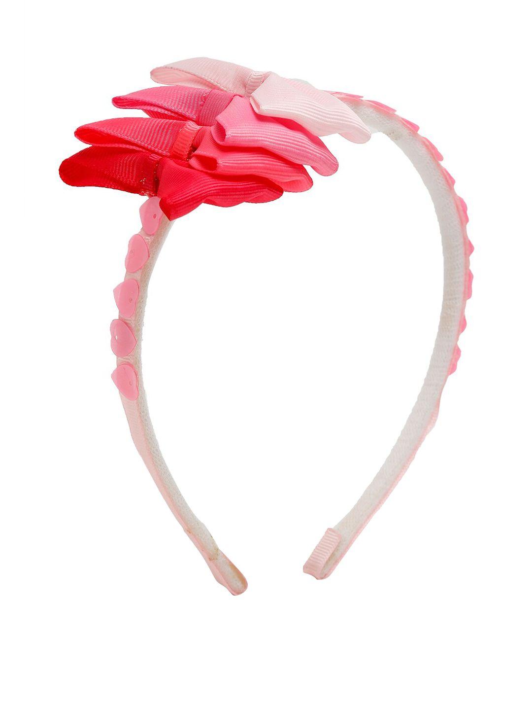 tipy tap girls pink beaded hairband