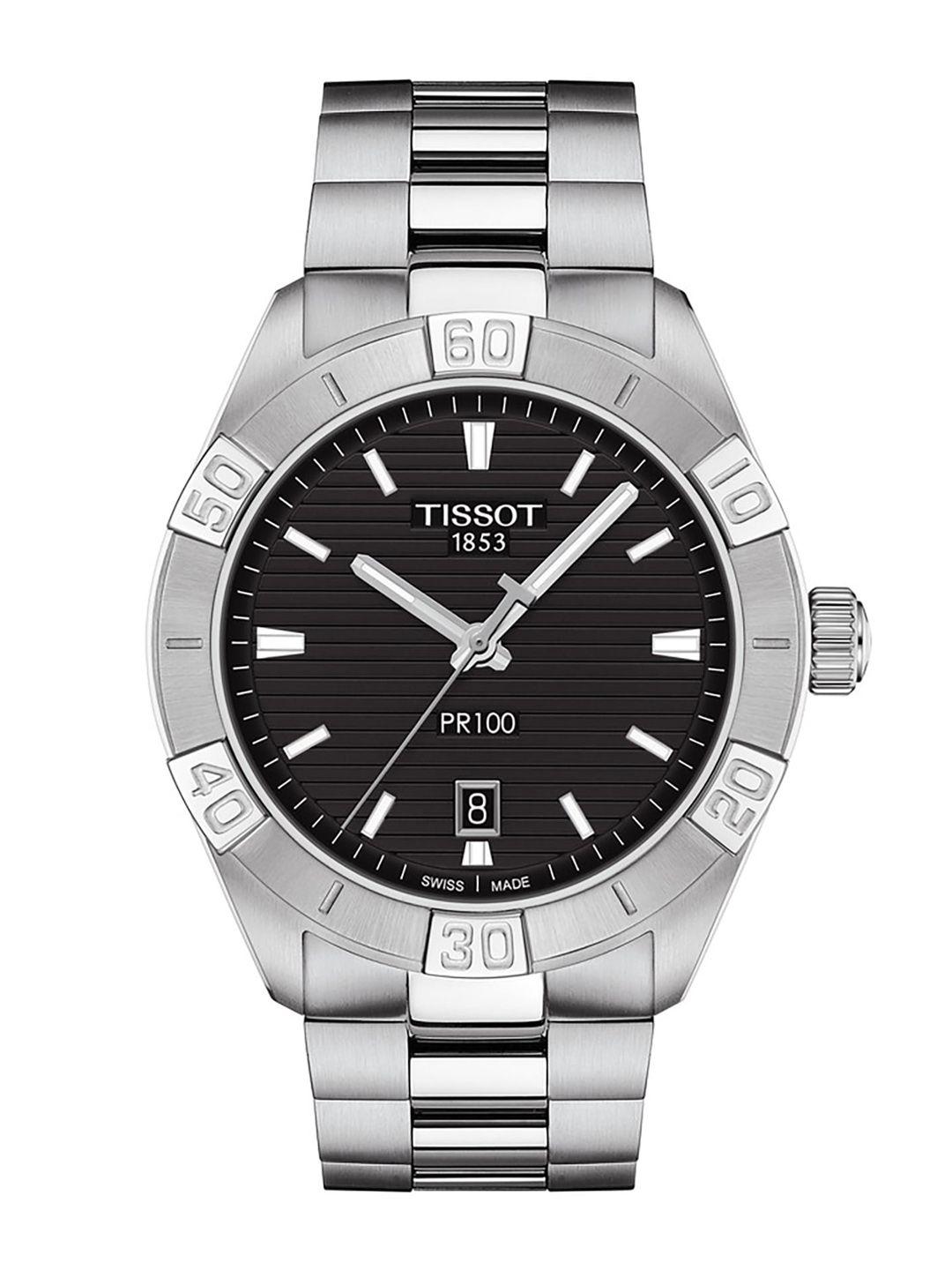 tissot men black analogue watch t1016101105100
