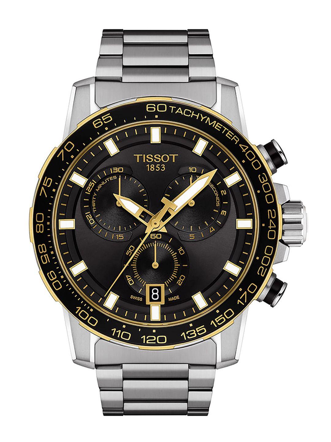 tissot men black analogue watch t1256172105100