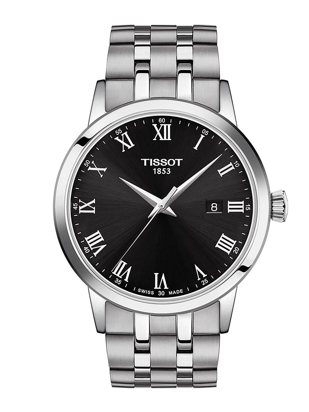 tissot men black analogue watch t1294101105300