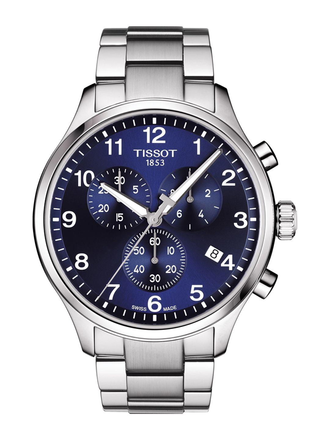 tissot men blue chrono xl classic swiss analogue watch t1166171104701