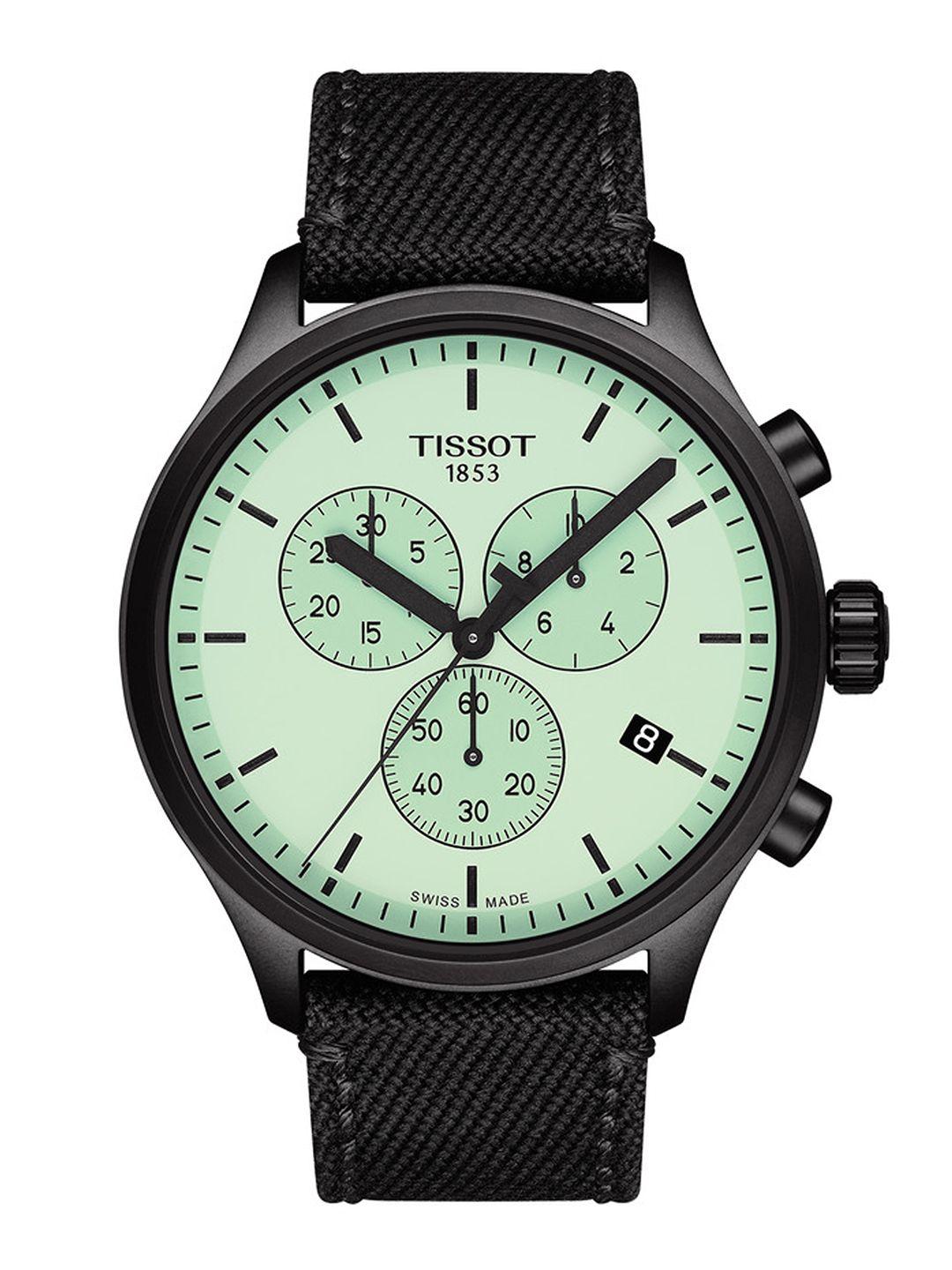 tissot men green chronograph xl swiss made analogue watch t1166173709100