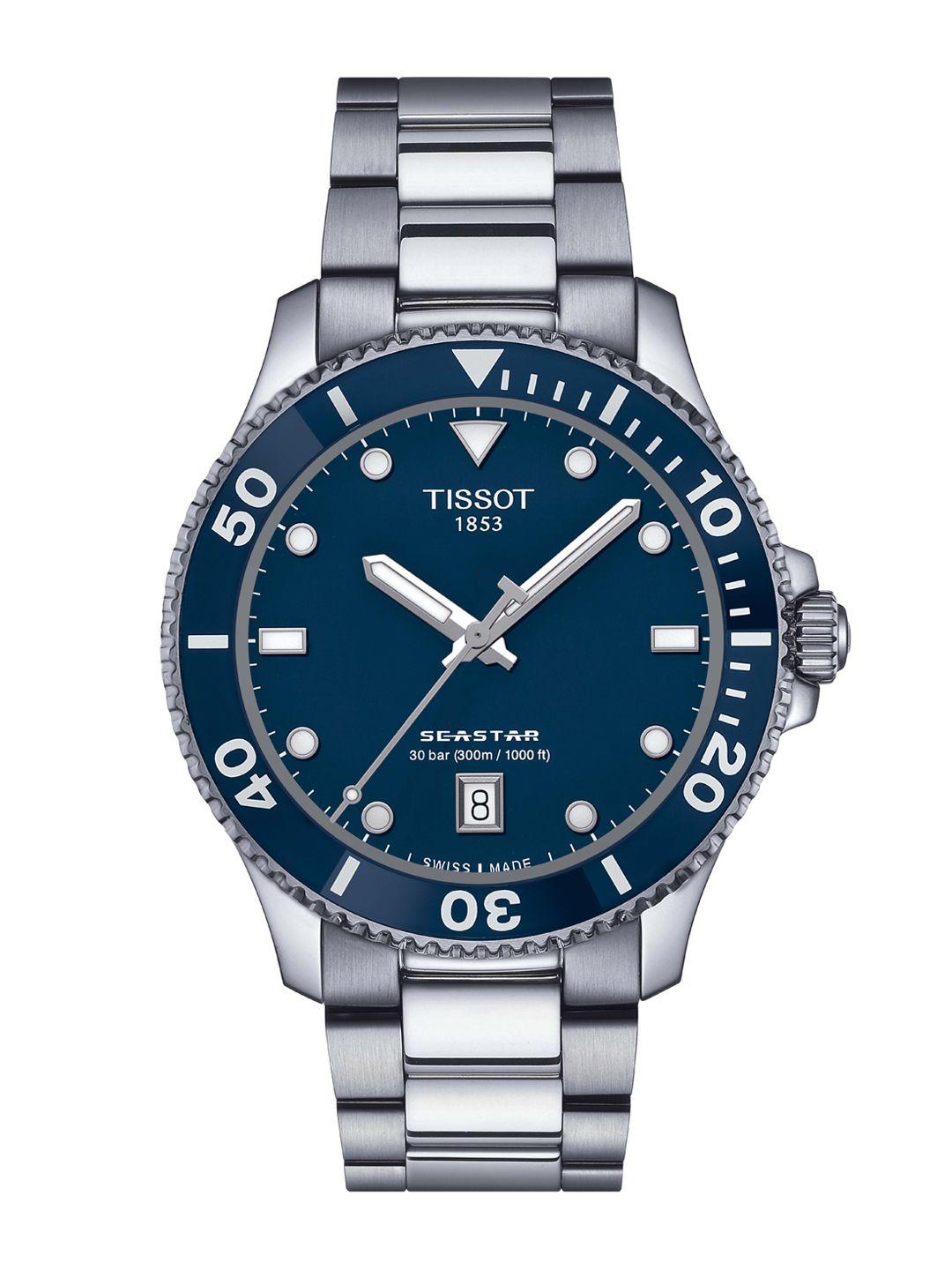 tissot men stainless steel t-sport analogue watch t1204101104100