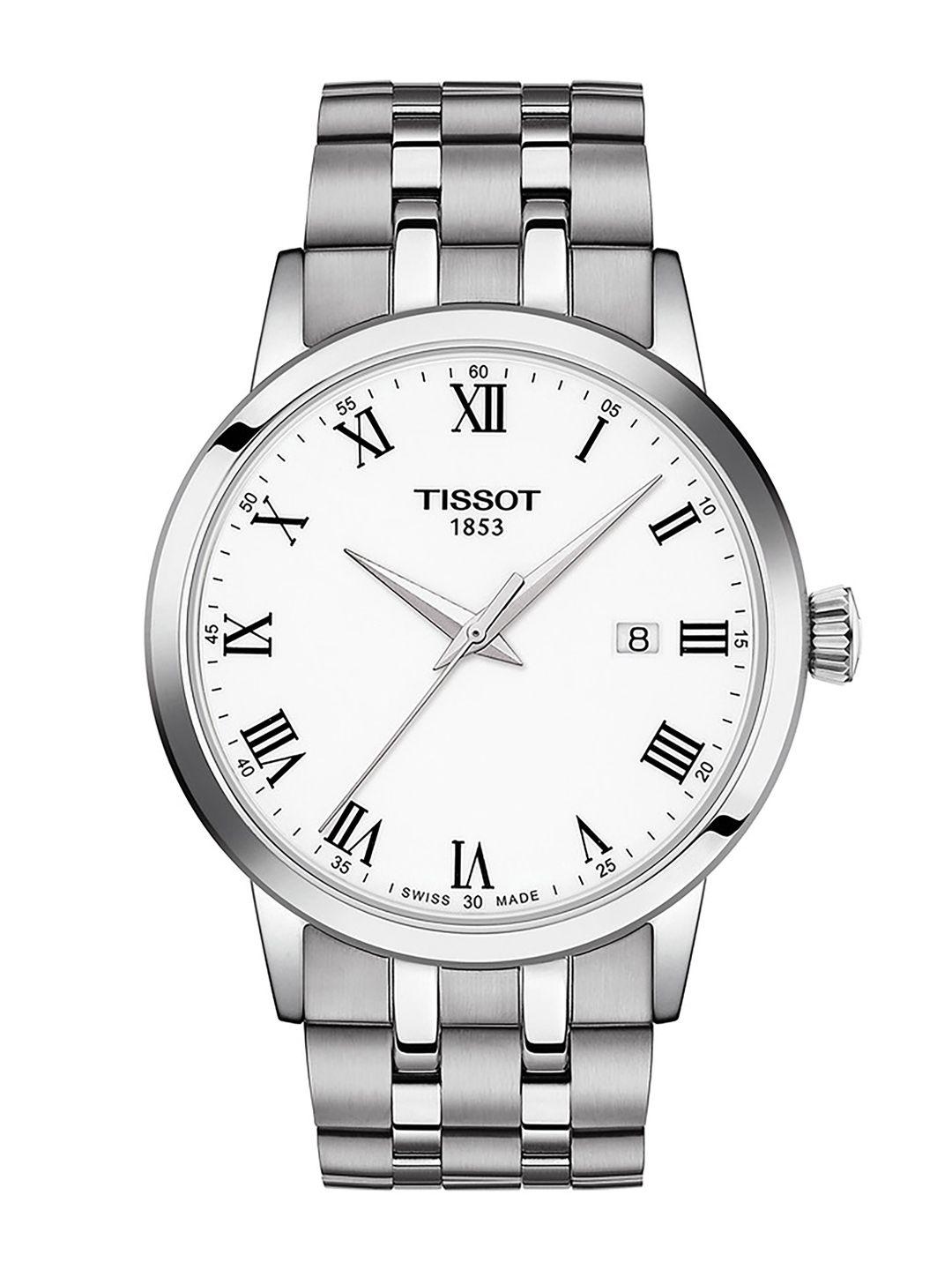 tissot men white analogue watch t1294101101300