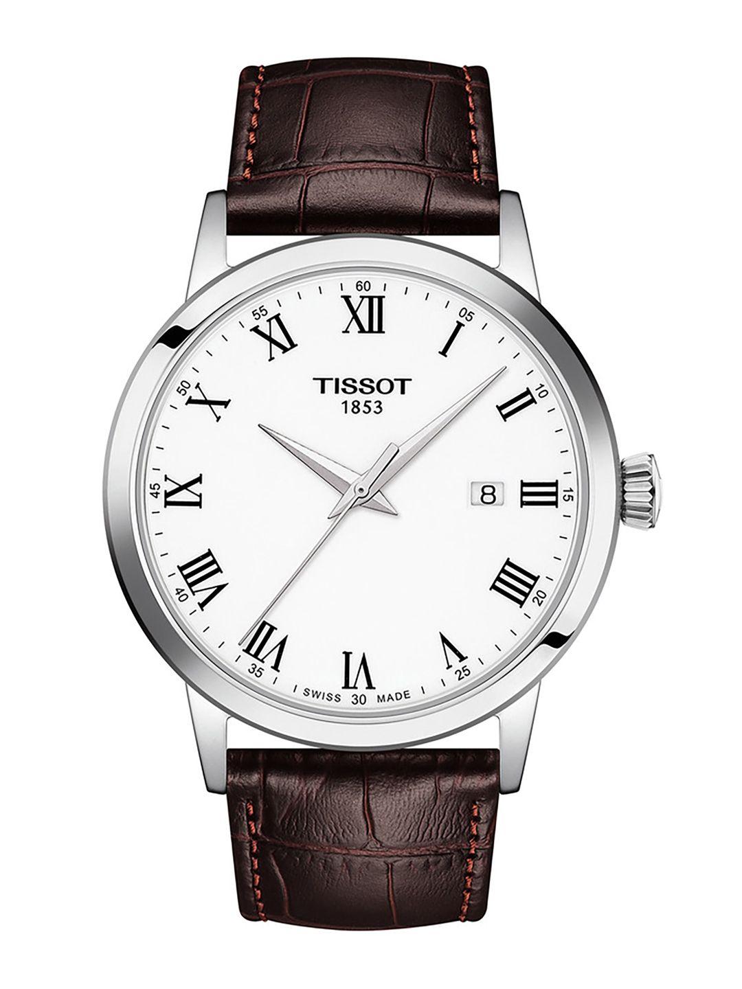 tissot men white analogue watch t1294101601300