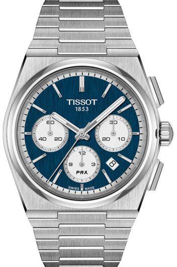 tissot t-classic blue dial automatic watch with steel bracelet for men - t137.427.11.041.00