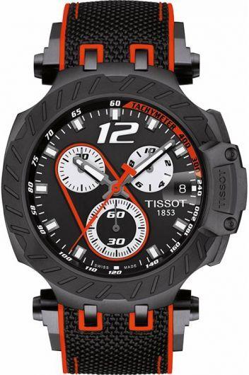 tissot t-sport black dial quartz watch with fabric strap for men - t115.417.37.057.01