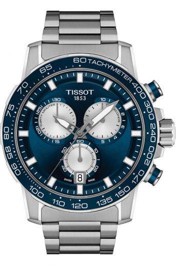 tissot t-sport blue dial quartz watch with steel bracelet for men - t125.617.11.041.00