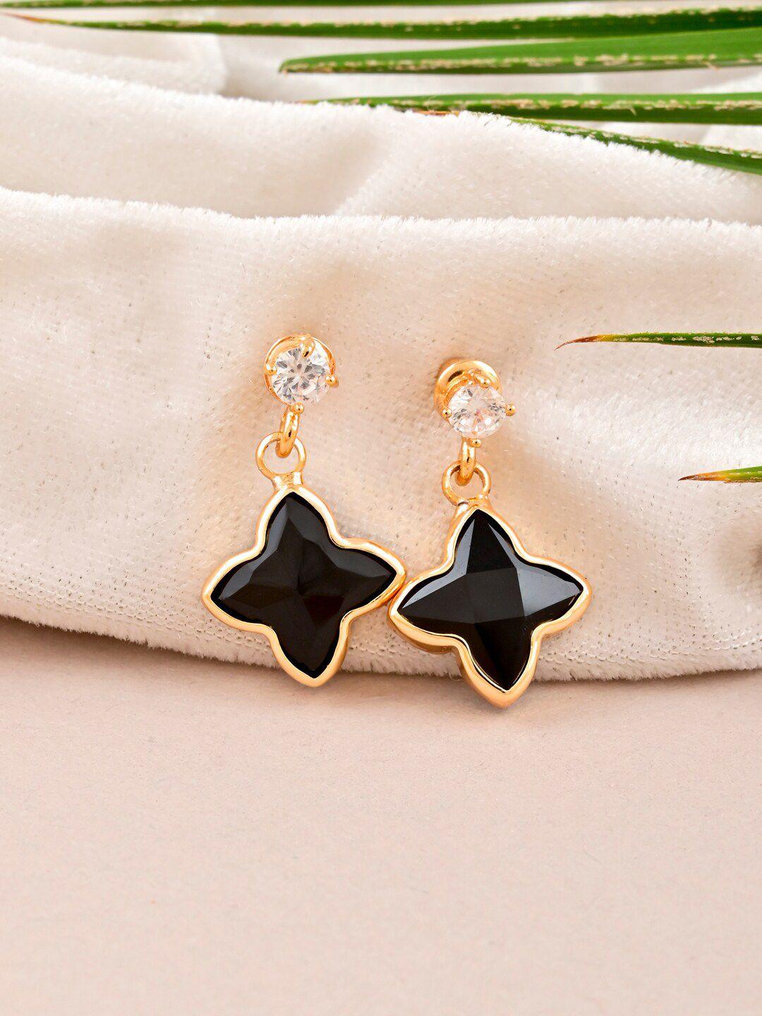 tistabene gold plated contemporary drop earrings