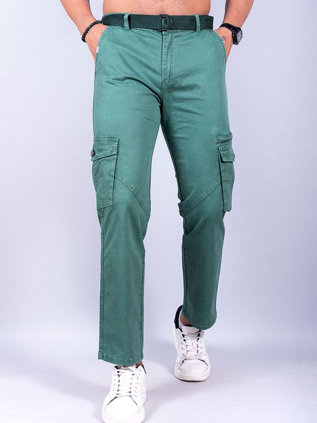 tistabene men relaxed cotton cargo trousers
