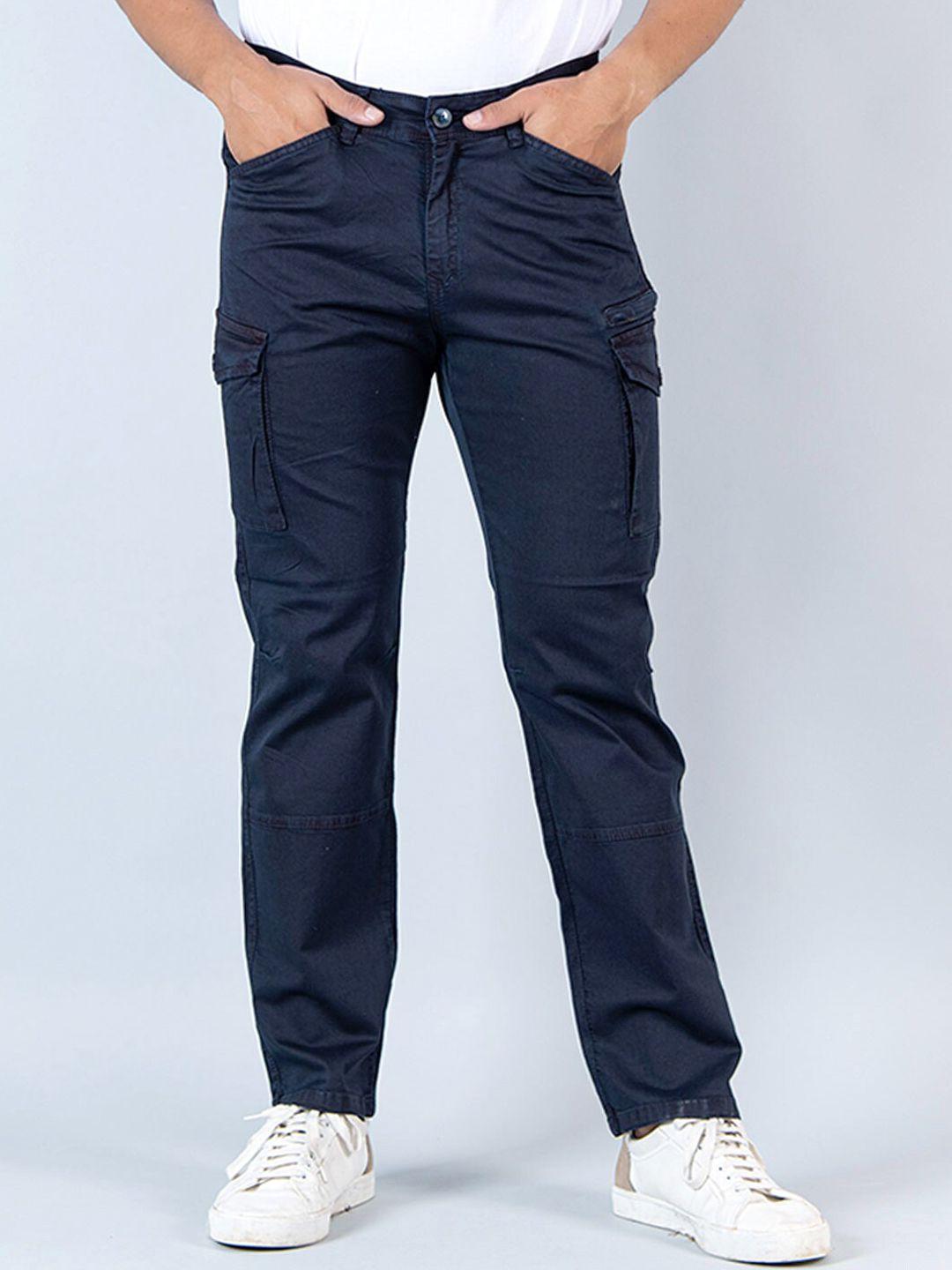 tistabene men relaxed twill cotton cargos trousers