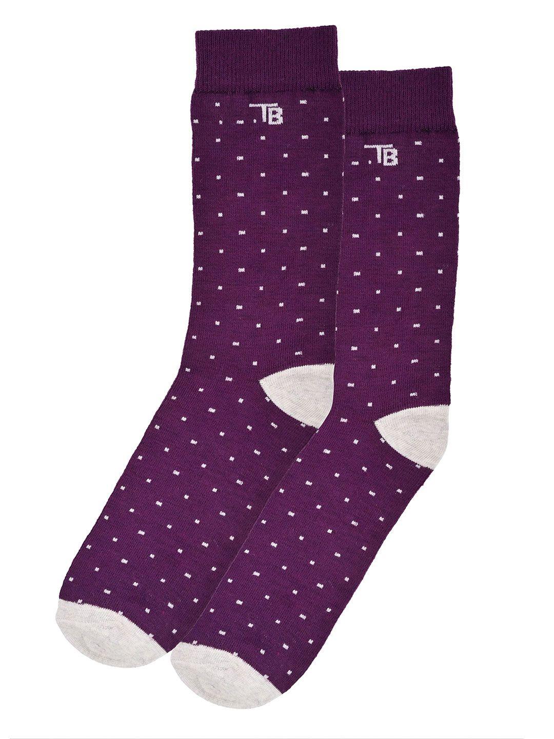 tistabene polka dots printed calf-length socks
