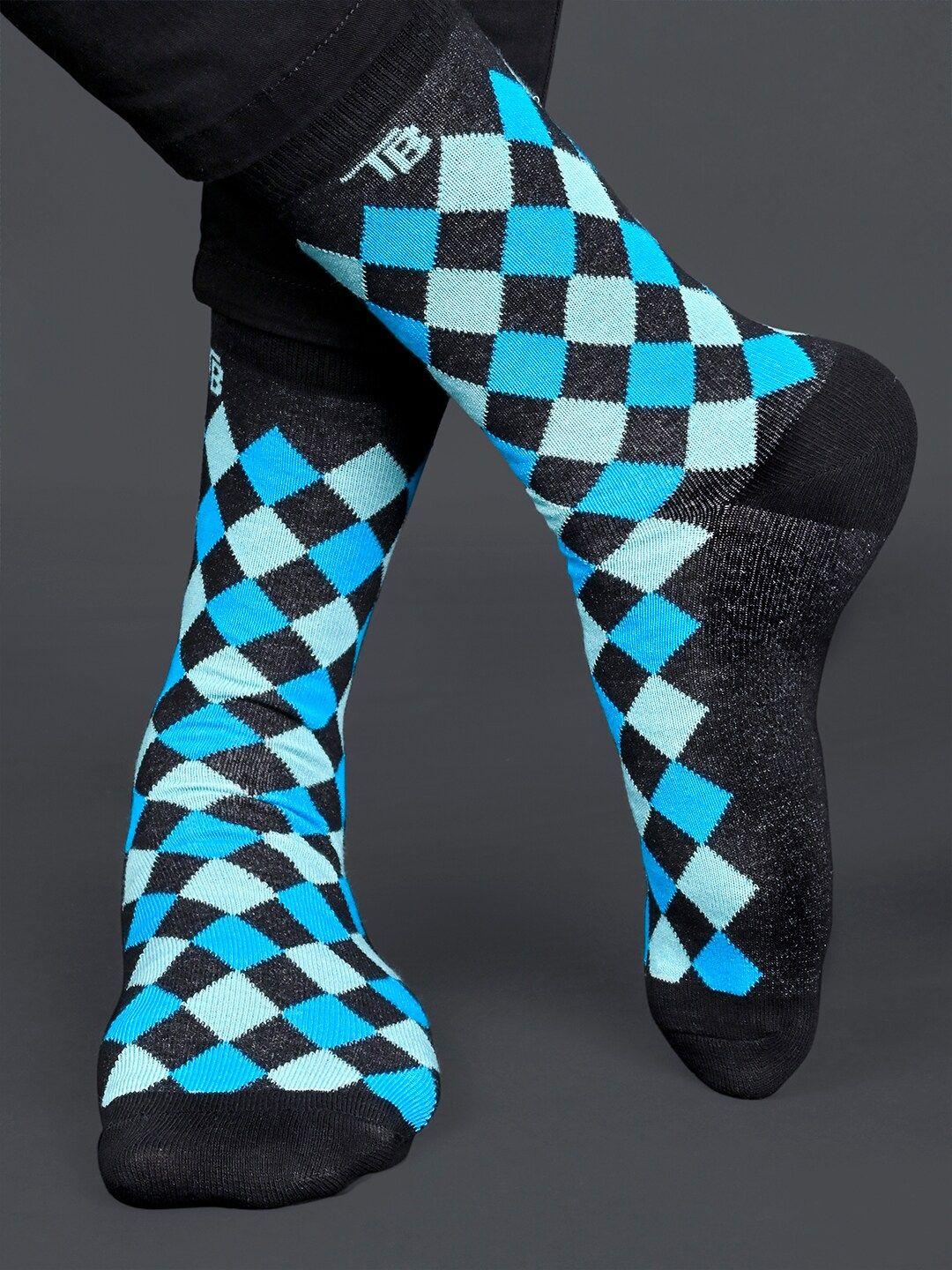 tistabene unisex geometric printed calf-length socks