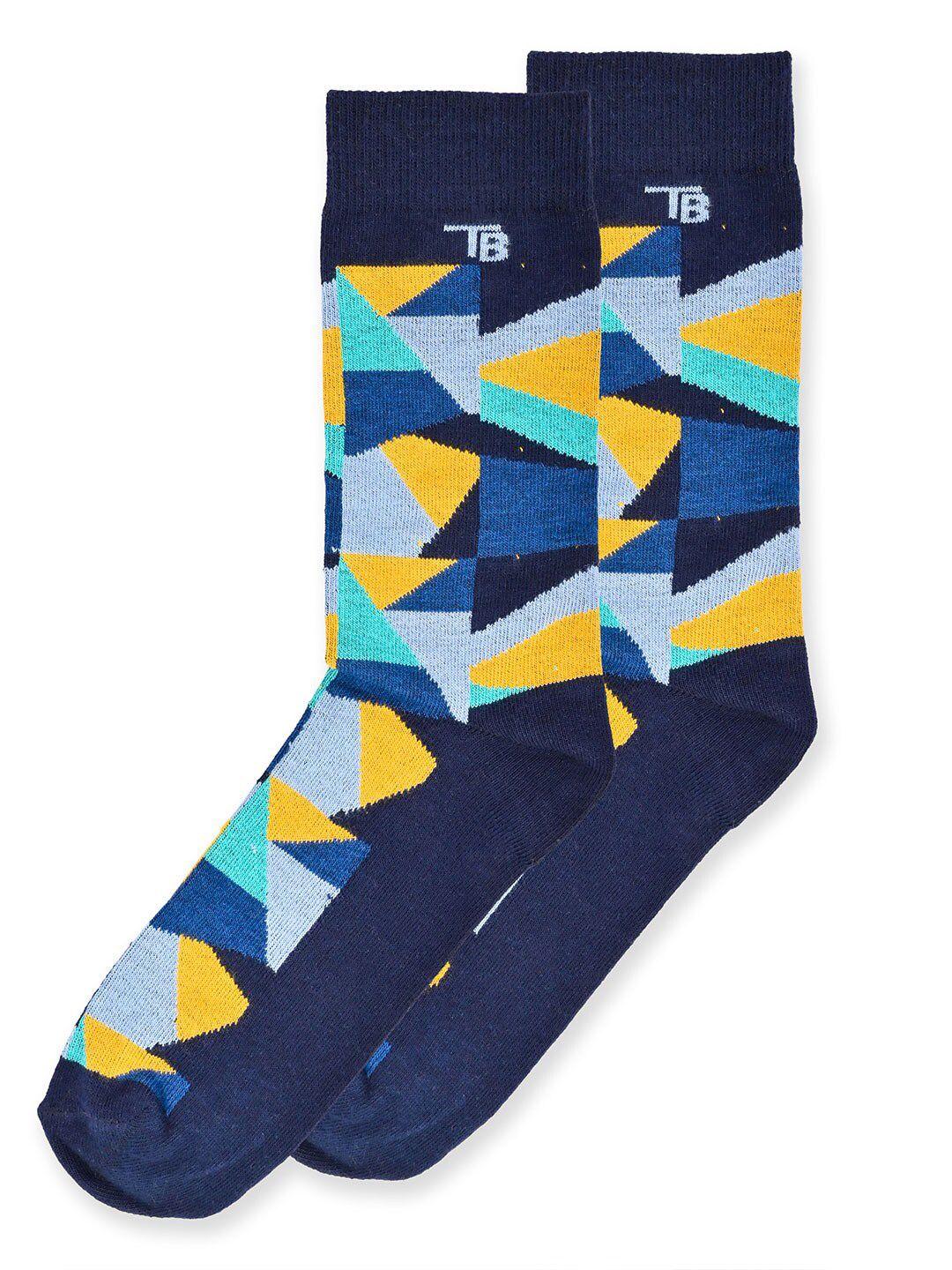 tistabene unisex patterned breathable cotton calf-length socks