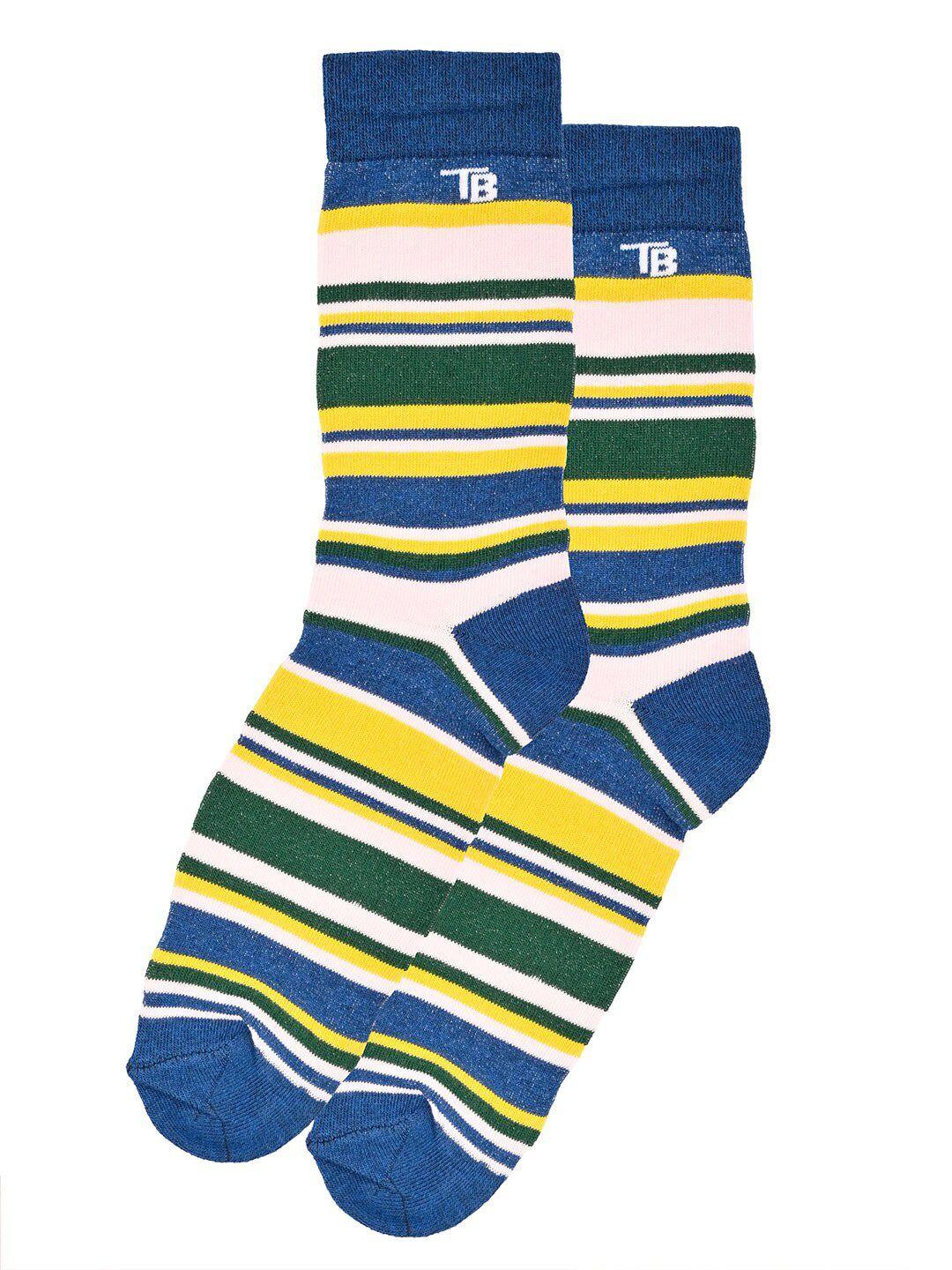 tistabene unisex striped calf-length socks