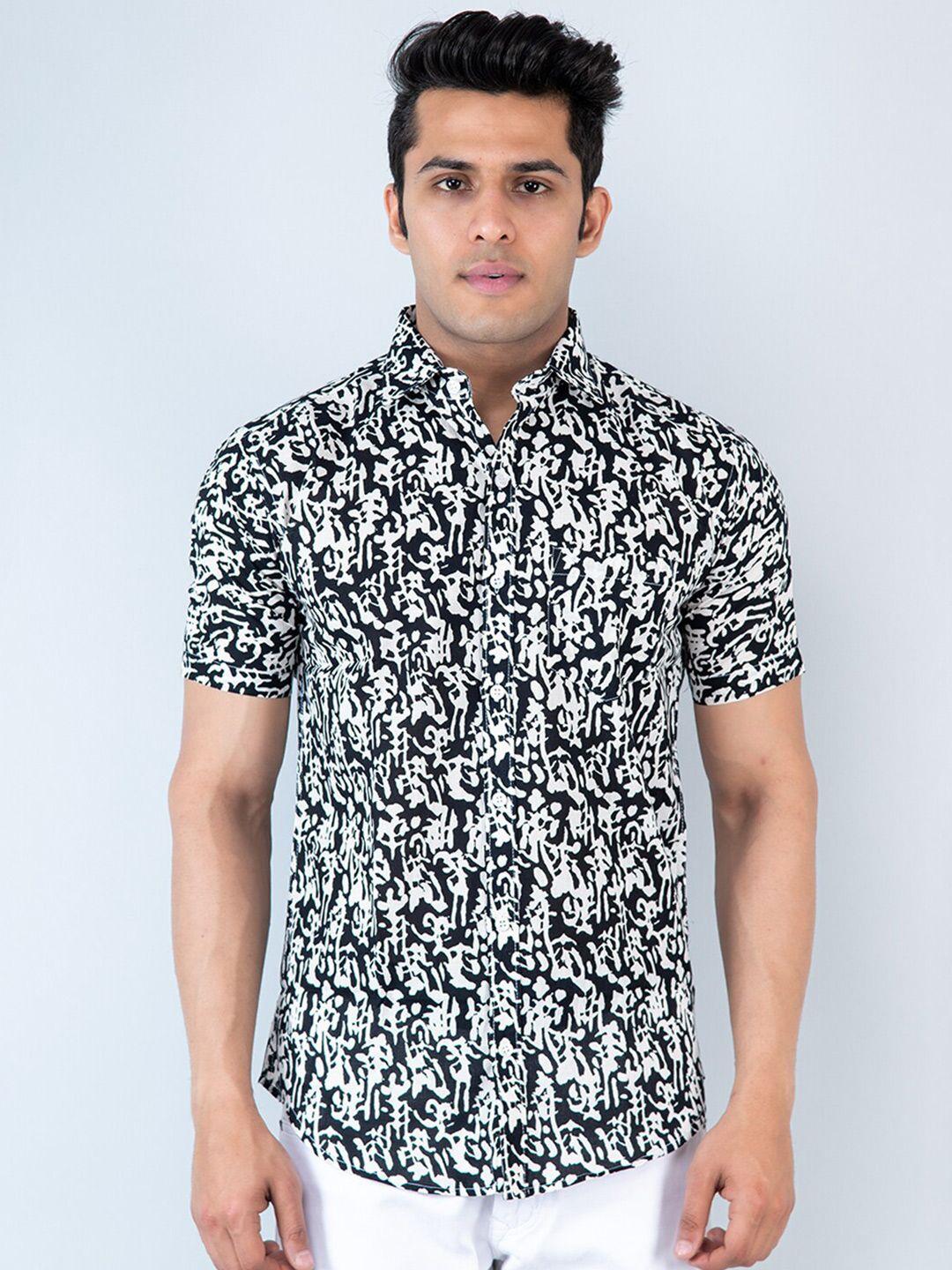 tistabene comfort abstract printed cotton casual shirt