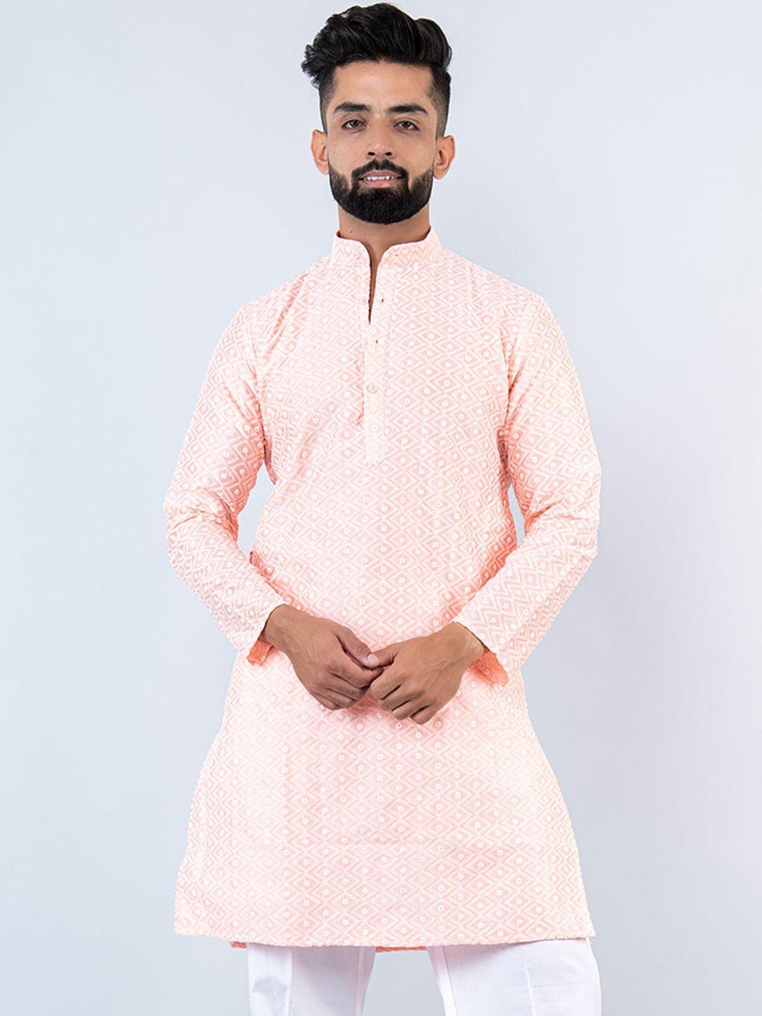 tistabene ethnic motifs embroidered pure cotton kurta