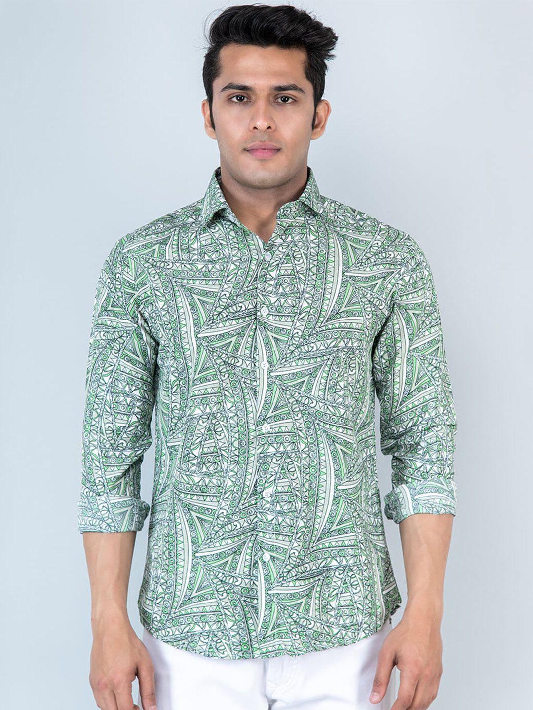 tistabene ethnic motifs printed casual shirt