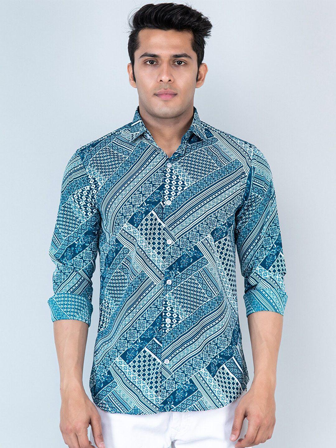 tistabene ethnic motifs printed casual shirt