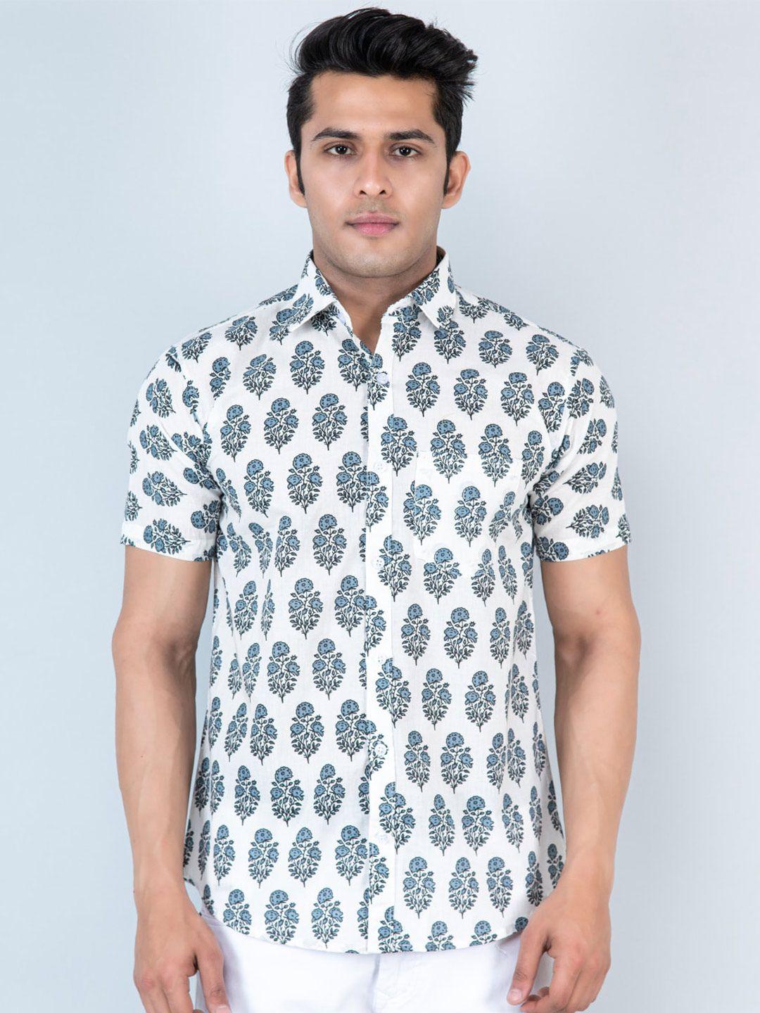 tistabene ethnic motifs printed new fit casual shirt