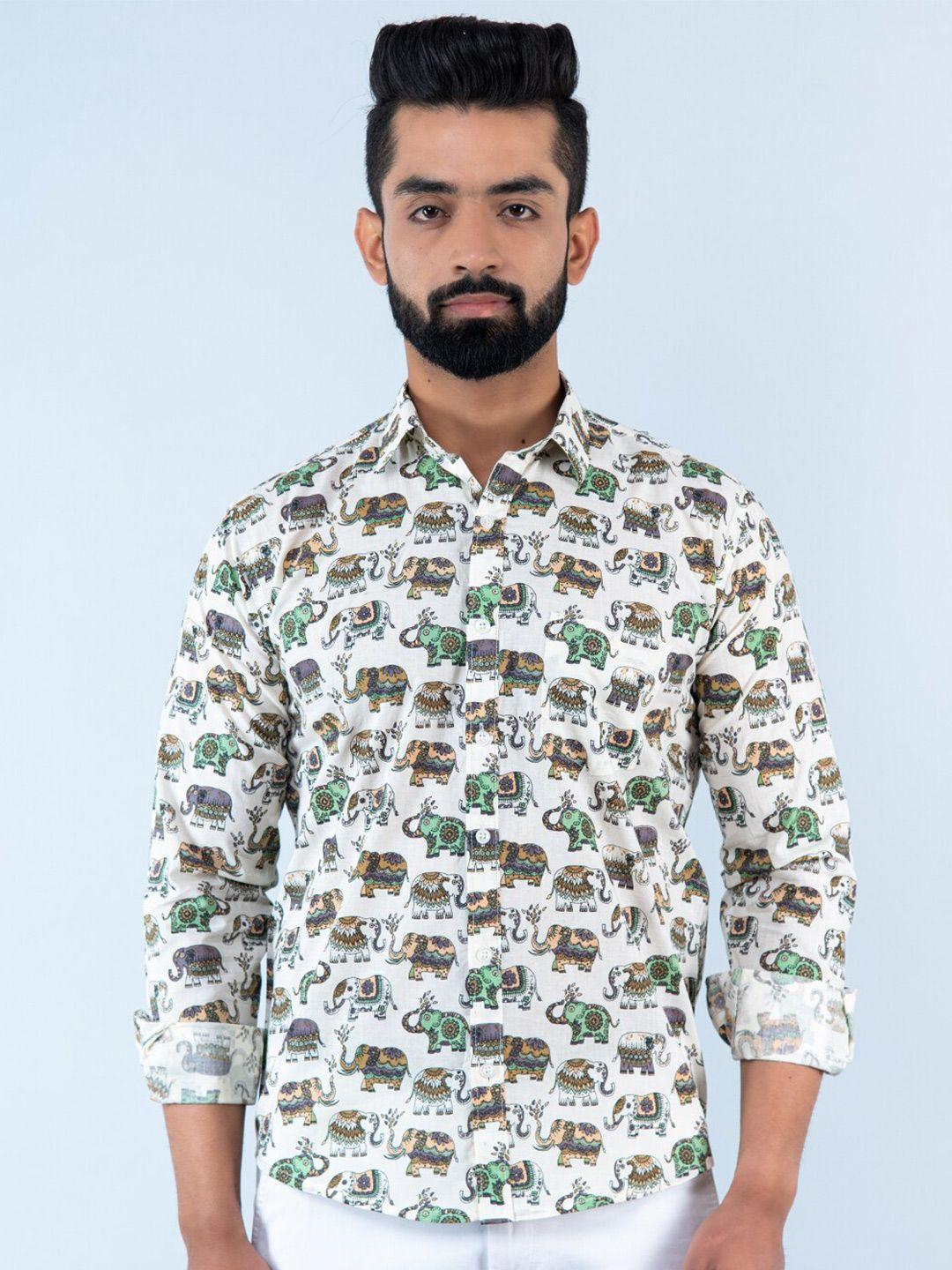 tistabene men new printed casual cotton shirt