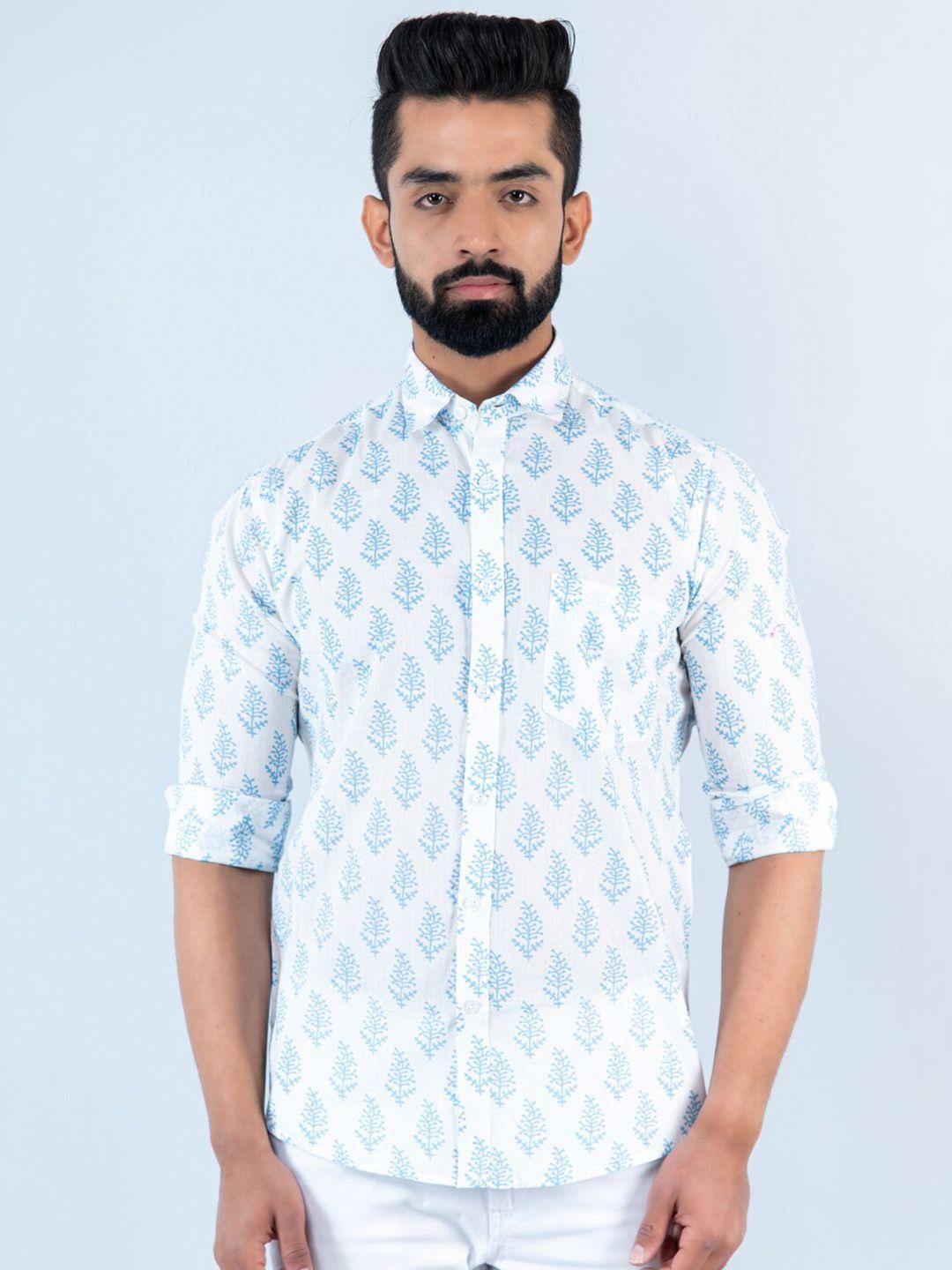 tistabene men printed casual cotton shirt