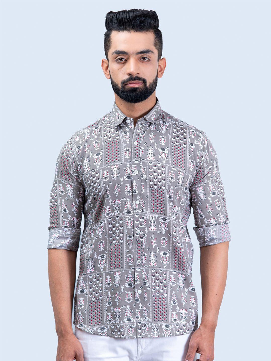 tistabene men printed casual shirt