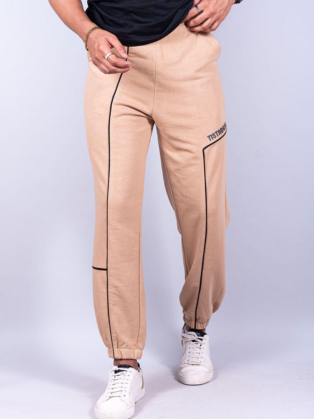 tistabene men striped cotton joggers