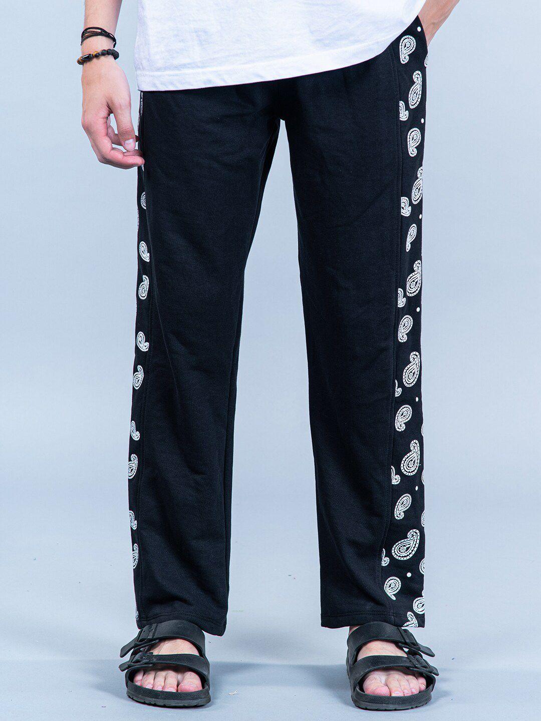 tistabene pure cotton paisley printed straight lounge pants
