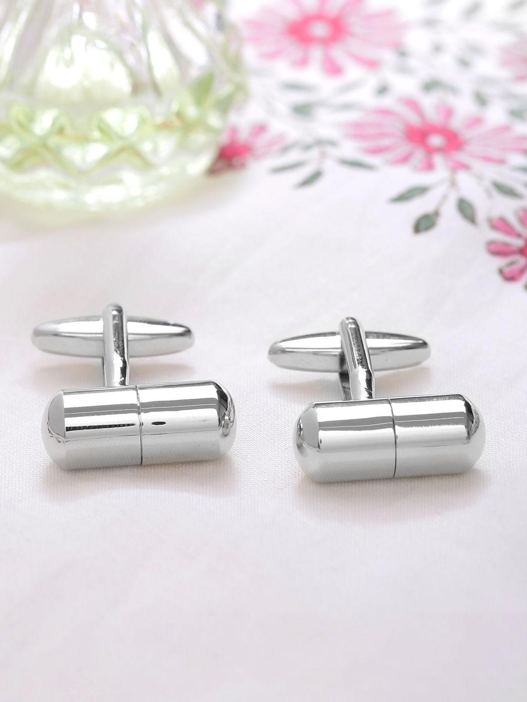 tistabene silver-toned quirky cufflinks