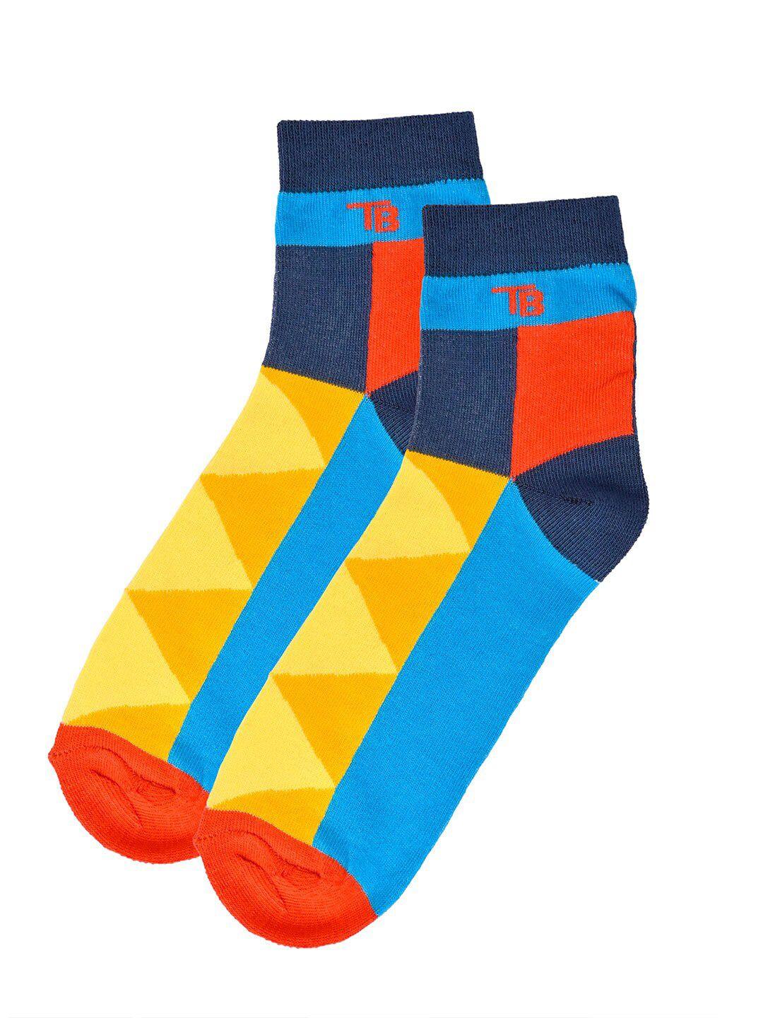 tistabene unisex patterned cotton ankle-length socks