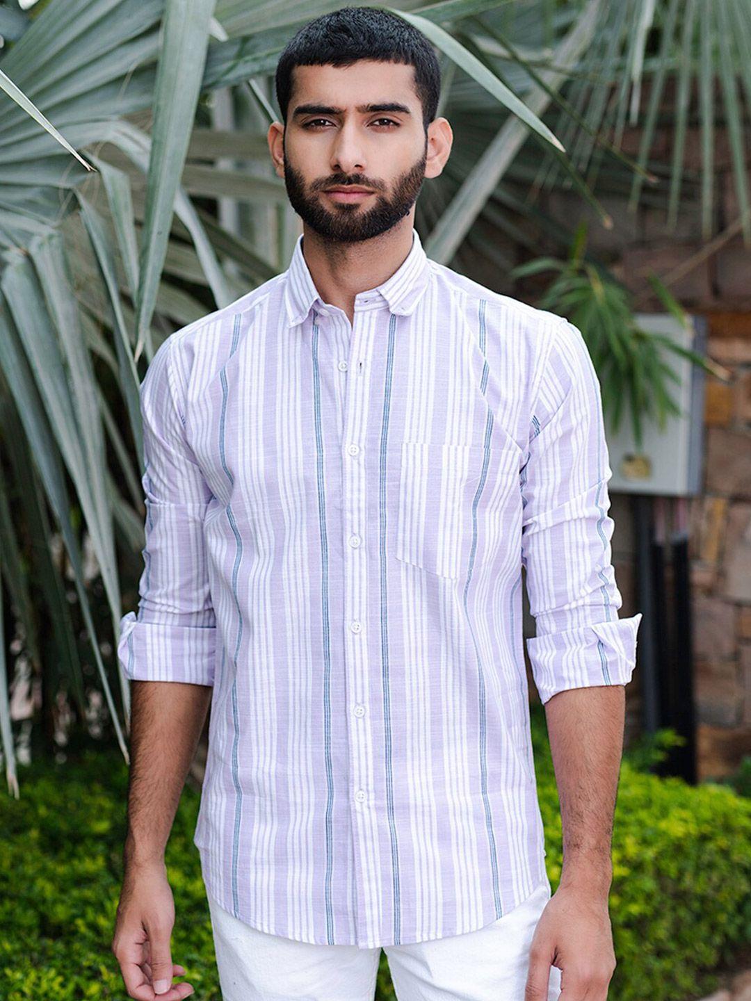 tistabene vertical striped new regular fit cotton casual shirt