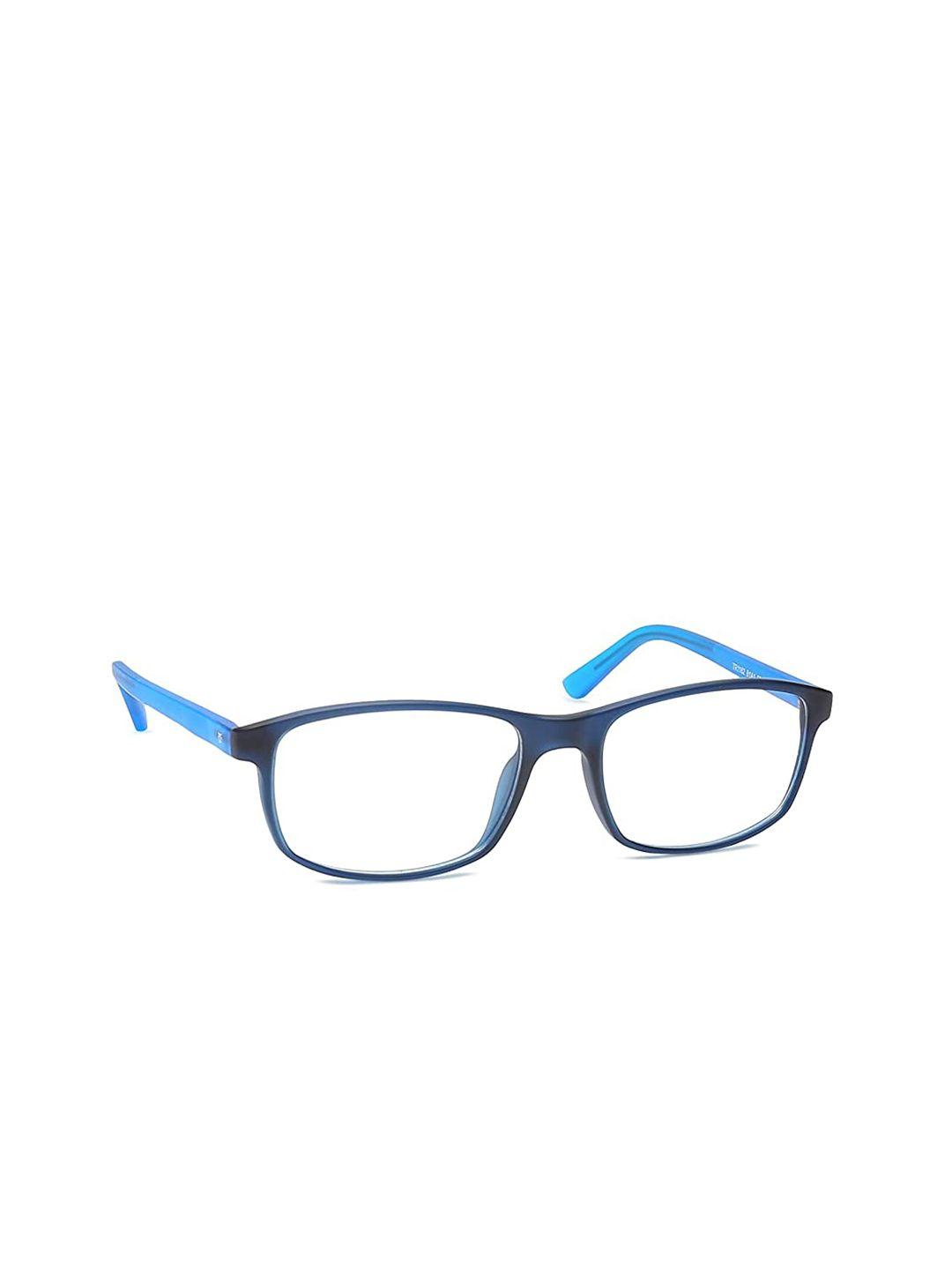 titan adults unisex blue full rim rectangle frames