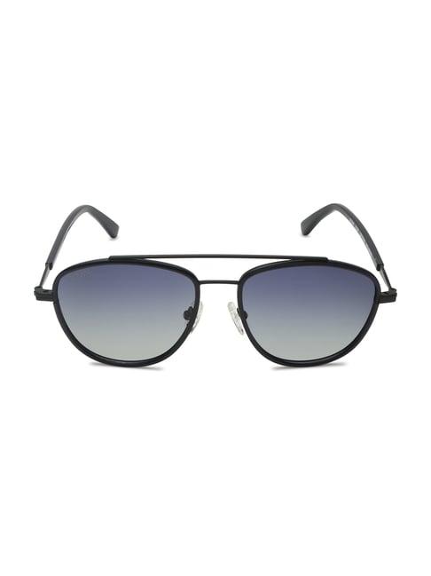 titan blue rectangular polarized sunglasses for men