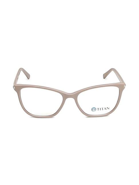 titan tc1044wfp4lnuv beige full rim cat eye frame