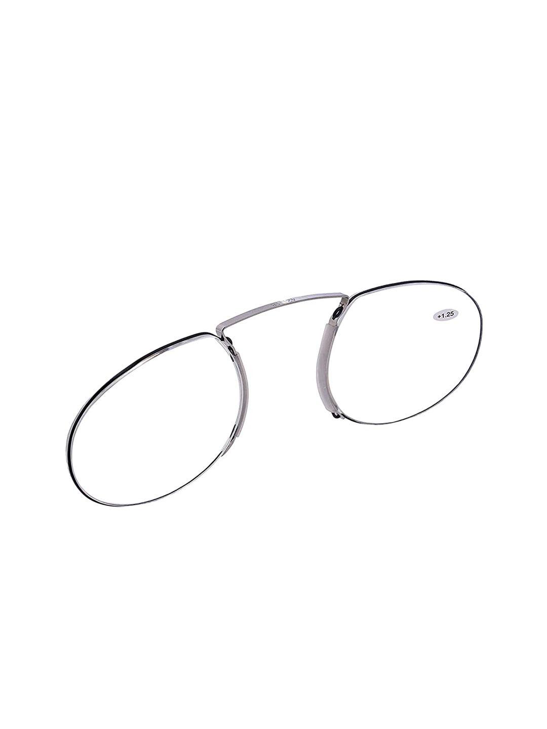 titan unisex gunmetal-toned full rim round frames