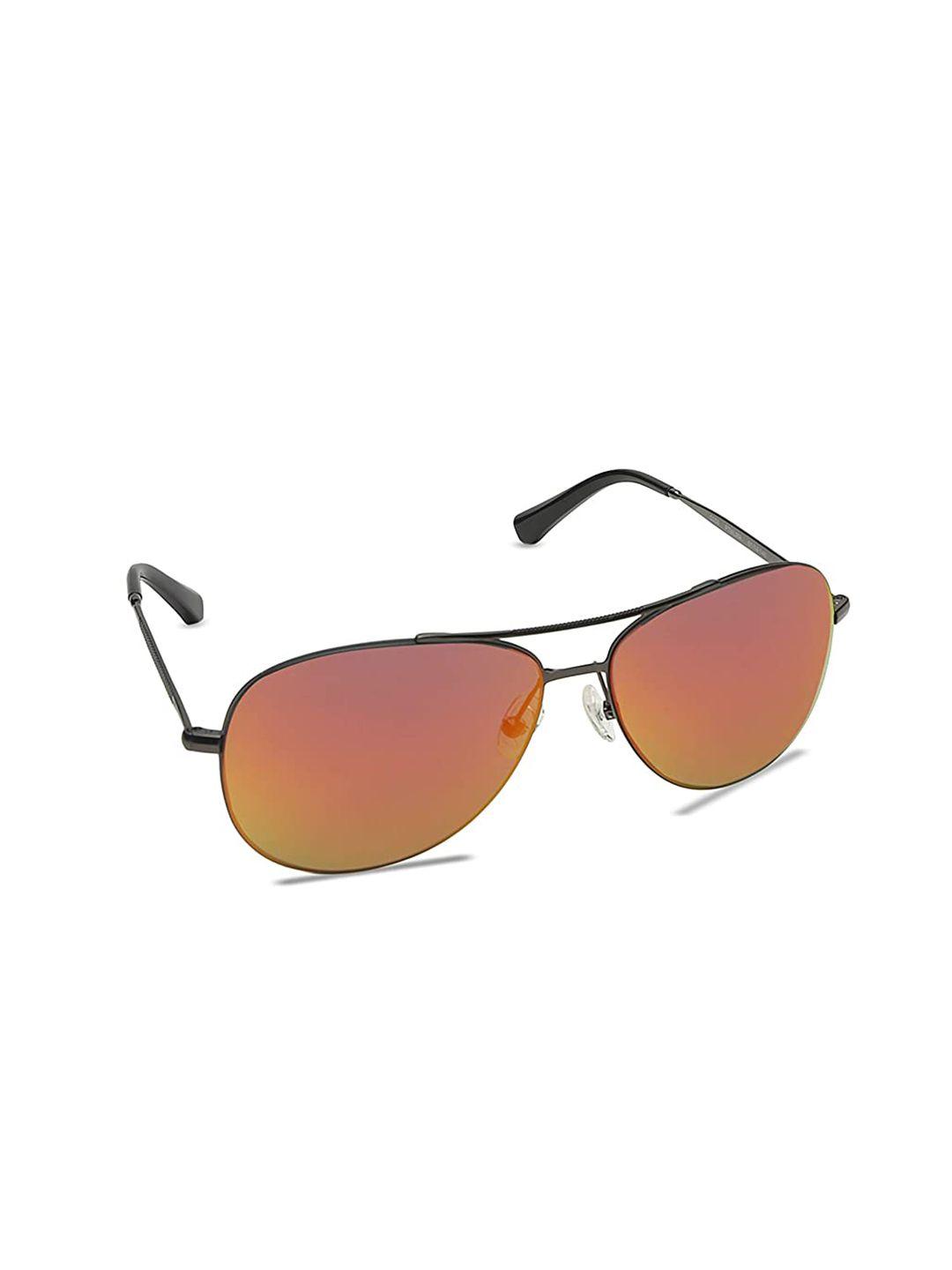 titan unisex red lens  aviator sunglasses with uv protected lens-g258ptmlma