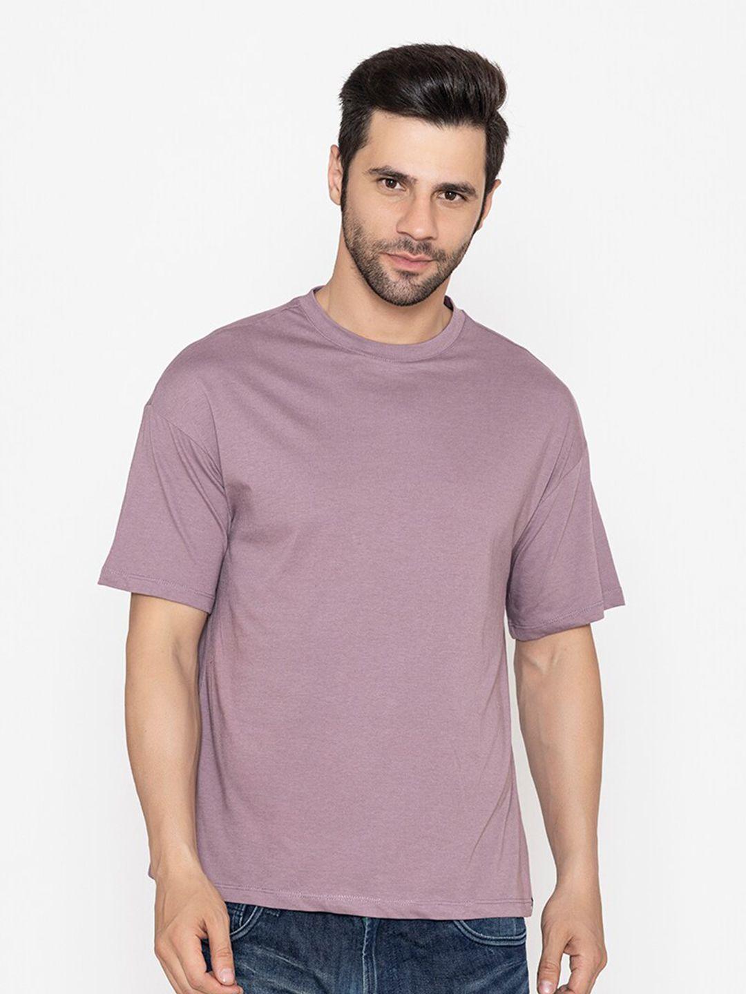 tittli men bronze-toned drop-shoulder sleeves pure cotton boxy t-shirt