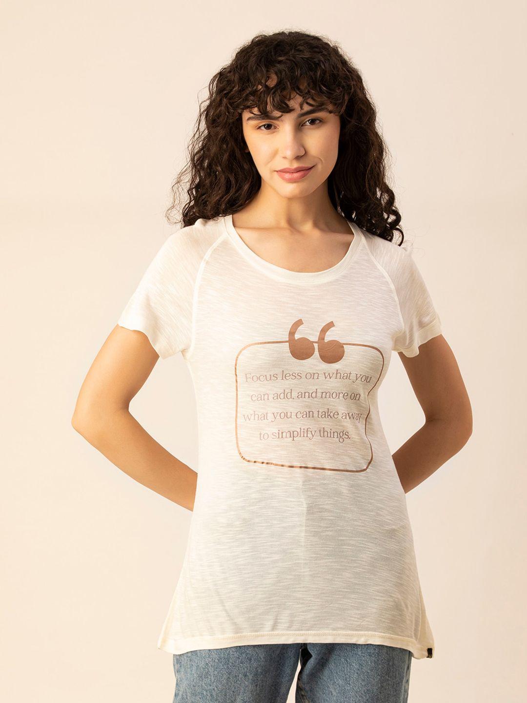 tittli typography printed round neck t-shirt