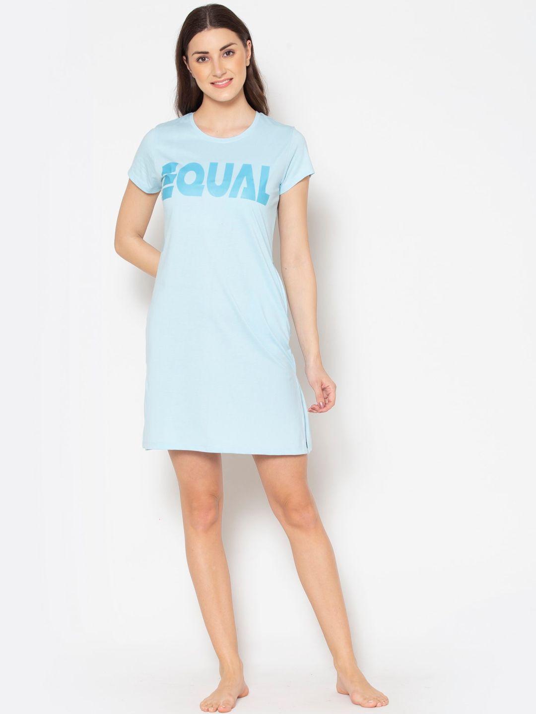 tittli typography printed t-shirt nightdress