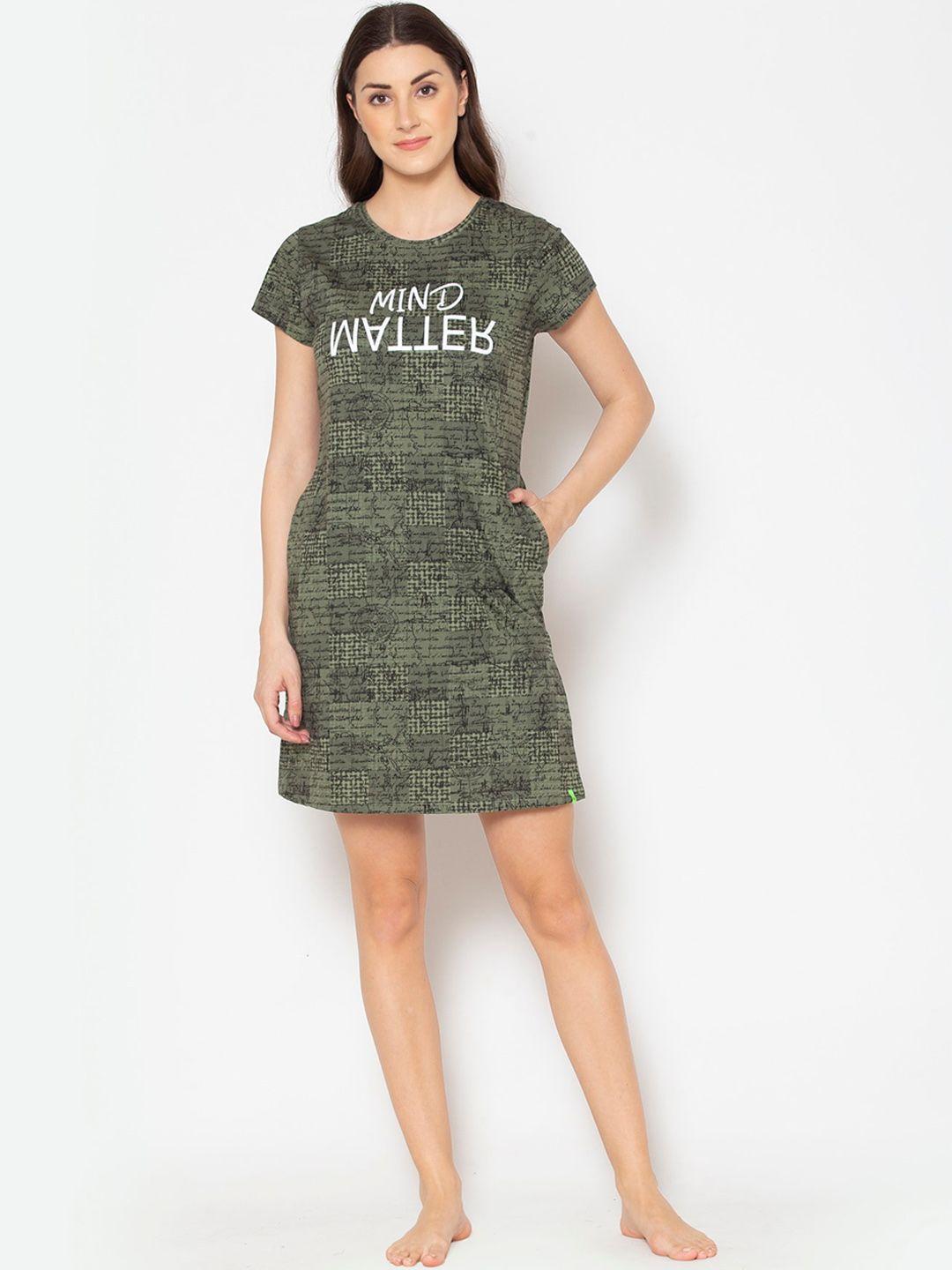 tittli typography printed t-shirt nightdress