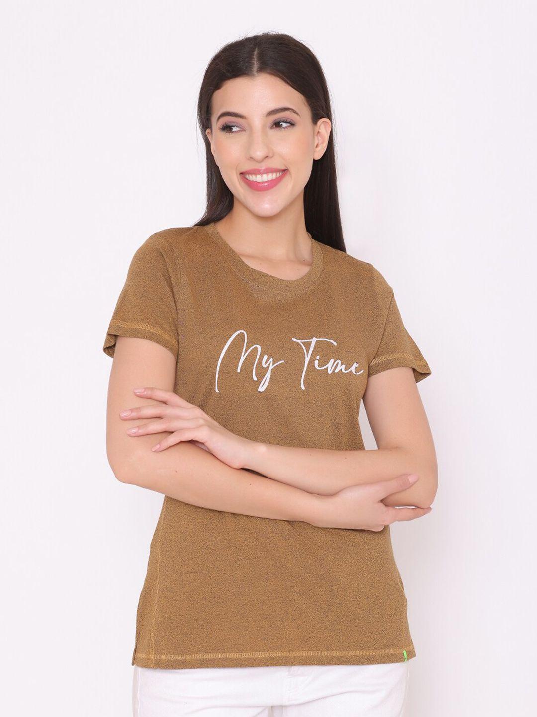 tittli women typography printed t-shirt