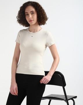 tjw slim essential ribbed t-shirt